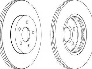 Гальмівний диск FERODO DDF1125 на FORD MONDEO Mk III универсал (BWY)