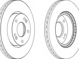 Гальмівний диск FERODO DDF1619 на HYUNDAI ix20 (JC)