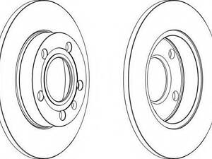 Гальмівний диск FERODO DDF1709 на AUDI A4 (8E2, B6)