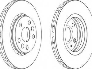 Гальмівний диск FERODO DDF1733 на RENAULT KANGOO BE BOP (KW0/1_)