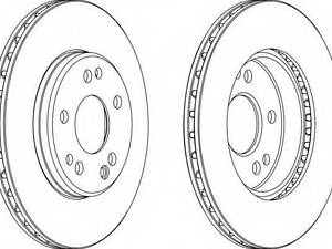 Гальмівний диск FERODO DDF181 на MERCEDES-BENZ 190 седан (W201)