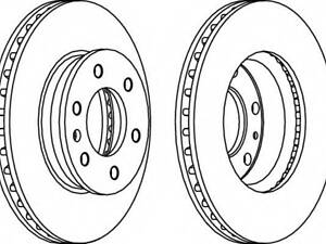 Гальмівний диск FERODO FCR310A на MERCEDES-BENZ SPRINTER 3,5-t автобус (906)