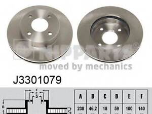 Тормозной диск NIPPARTS J3301079 на NISSAN MARCH II (K11)