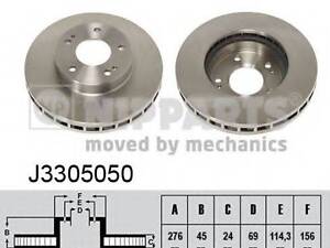 Гальмівний диск NIPPARTS J3305050 на MITSUBISHI NIMBUS (N9_W, N8_W)