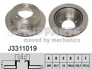 Гальмівний диск NIPPARTS J3311019 на NISSAN TERRANO (WD21)