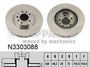 Гальмівний диск NIPPARTS N3303088 на MAZDA CX-7 (ER)