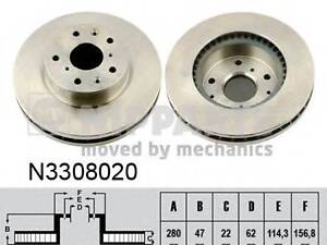 Гальмівний диск NIPPARTS N3308020 на SUZUKI SX4 седан (GY)