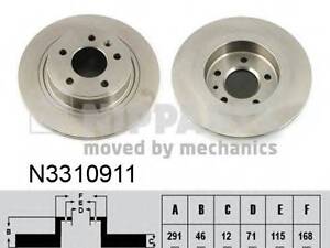 Тормозной диск NIPPARTS N3310911 на OPEL ASTRA J Sports Tourer