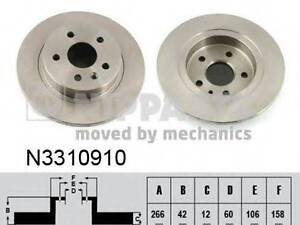 Гальмівний диск NIPPARTS N3310910 на OPEL ASTRA J Sports Tourer