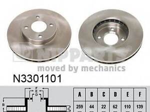 Гальмівний диск NIPPARTS N3301101 на NISSAN MARCH IV (K13)