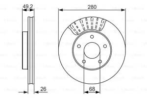 ТОРМОЗНЫЙ ДИСК Nissan Maxima QX A32 1997-2000 F