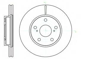 Гальмівний диск пер. Corolla/Auris 08-18