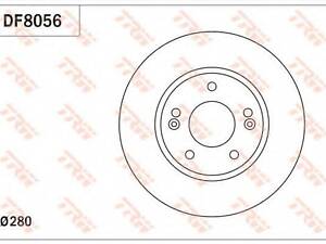 Гальмівний диск пер. HYUNDAI I30 12 TRW DF8056 на HYUNDAI ELANTRA GT (GD)