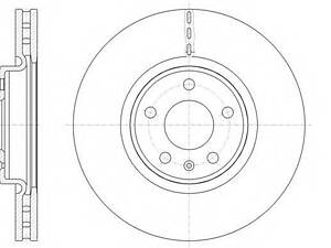 Гальмівний диск пер. Q5A4A6A6A7A5Q5A4 08- WOKING D6154310 на AUDI A7 Sportback (4GA, 4GF)