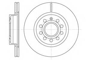 Гальмівний диск перед. A3/Caddy/Golf/Jetta/Leon/Octavia/Toledo 03-