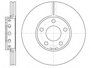 Гальмівний диск перед. Audi 100/A4/A6/Passat B5 90-05 (288x25)