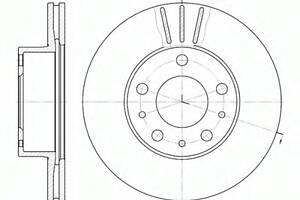 Гальмівний диск перед. Boxer/Ducato/Jumper (06-21)