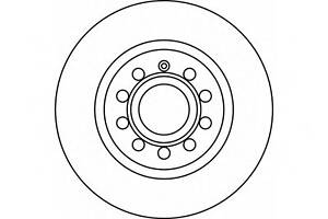 Гальмівний диск перед. Caddy III/Golf V/VI/Jetta/Octavia 04- (280x22)