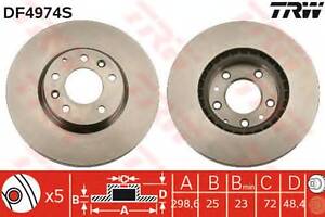 Гальмівний диск перед. Mazda 6/Atenza/6 (07-21)