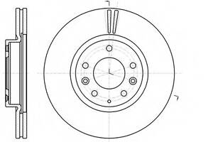 Гальмівний диск перед. Mazda 6/Atenza/6 (07-21)