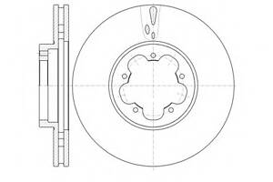 Гальмівний диск перед. Transit V347 06- (300mm)