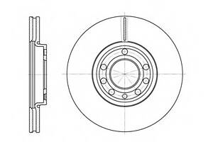 Гальмівний диск перед. Vectra C/Signum 02- (285x25) (вент.)