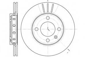 Гальмівний диск перед. VW Polo/Lupo 94-05 (239x18)