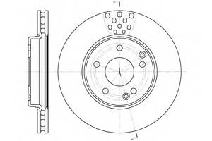Гальмівний диск перед. W203/W208/W209/W202 (93-11)