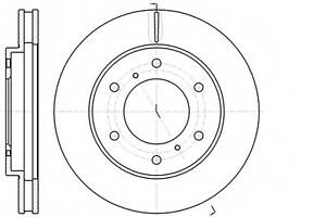 Гальмівний диск перед Pajero/L 200 05- (294x28)