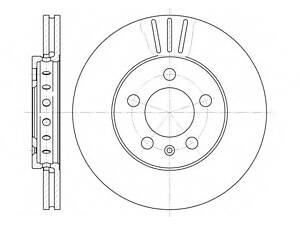 Гальмівний диск перед. Seat Ibiza ,Skoda Fabia/Octavia 97-