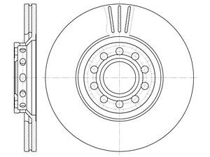 Тормозной диск REMSA 659610 передний (312mm) AUDI A4, A6; SKODA Superb; VW Passat 96-08