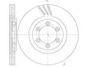 Гальмівний диск ROADHOUSE 6100010 на SSANGYONG REXTON (GAB_)