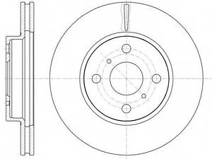 Гальмівний диск ROADHOUSE 6100510 на TOYOTA VITZ (NHP13_, NSP13_, NCP13_, KSP13_, NLP13_)