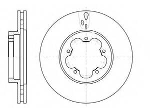 Гальмівний диск ROADHOUSE 6102110 на FORD TRANSIT автобус