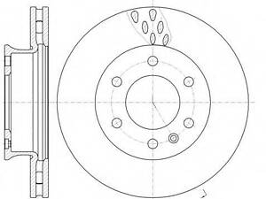 Гальмівний диск ROADHOUSE 6103410 на MERCEDES-BENZ SPRINTER 3,5-t автобус (906)