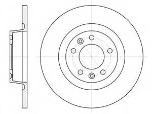 Гальмівний диск ROADHOUSE 6105300 на FIAT SCUDO фургон (272, 270_)