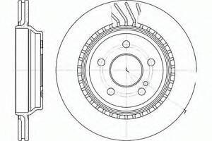 Гальмівний диск ROADHOUSE 6107210 на MERCEDES-BENZ S-CLASS седан (W220)