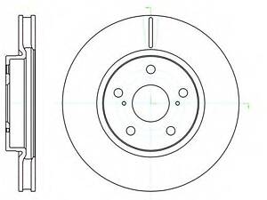 Гальмівний диск ROADHOUSE 6107610 на LEXUS IS II седан (GSE2_, ALE2_, USE2_)