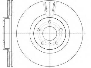 Гальмівний диск ROADHOUSE 6108610 на NISSAN MURANO (Z51)