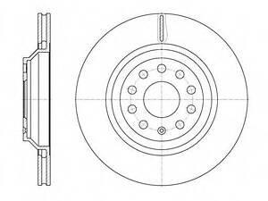 Гальмівний диск ROADHOUSE 6117210 на VW GOLF VI (5K1)