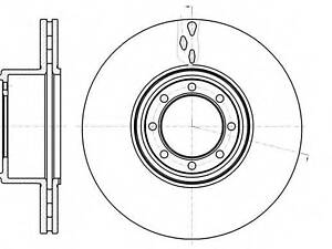 Гальмівний диск ROADHOUSE 6121610 на IVECO DAILY IV c бортовой платформой/ходовая часть