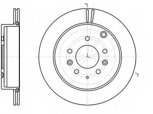 Гальмівний диск ROADHOUSE 6123710 на MAZDA CX-7 (ER)