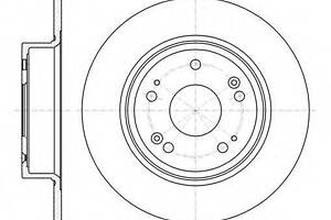 Тормозной диск ROADHOUSE 6127800 на HONDA ACCORD EURO VIII седан (CU)