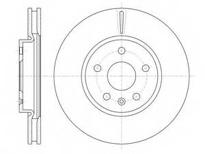 Гальмівний диск ROADHOUSE 6128610 на OPEL INSIGNIA