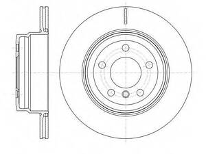 Тормозной диск ROADHOUSE 6128710 на BMW X5 (E70)