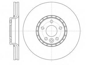 Гальмівний диск ROADHOUSE 6131910 на VOLVO XC60 универсал