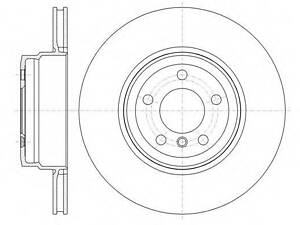 Тормозной диск ROADHOUSE 6133710 на BMW X6 (E71, E72)