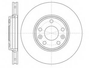 Гальмівний диск ROADHOUSE 6134410 на RENAULT MEGANE III Наклонная задняя часть (BZ0_)