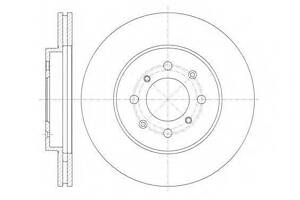 Тормозной диск ROADHOUSE 6135710 на HONDA FIT II (GD)