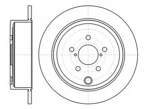 Гальмівний диск ROADHOUSE 6141500 на SUBARU FORESTER (SH)